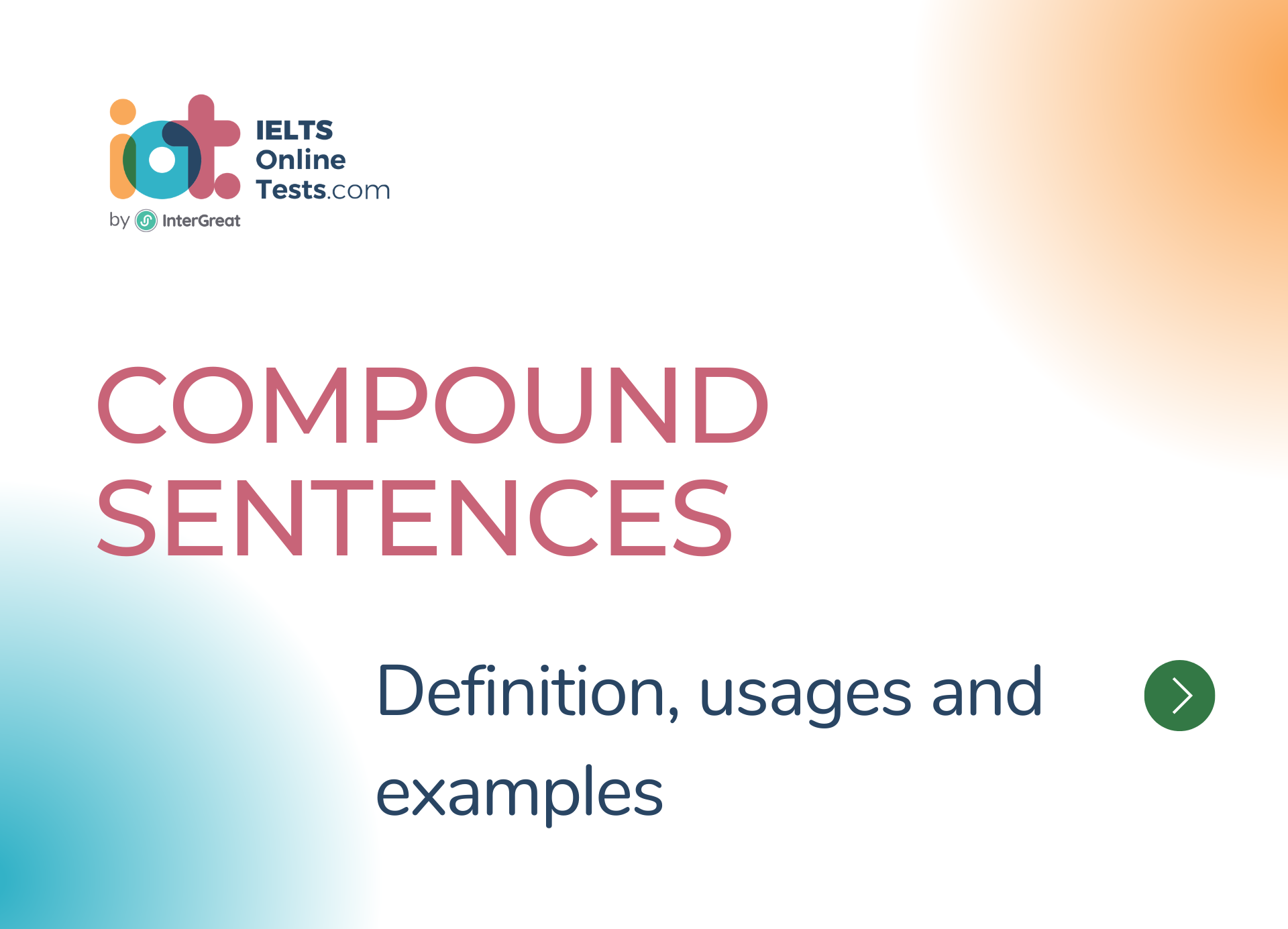 Compound Sentences IELTS Online Tests